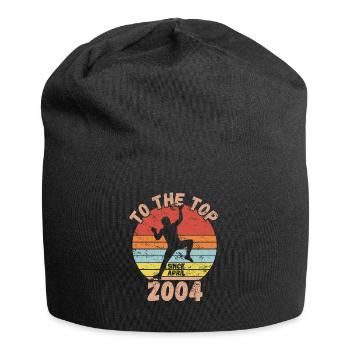 Anniversaire Escalade Bouldering depuis avril 2004 - Bonnet en jersey - noir - Devant