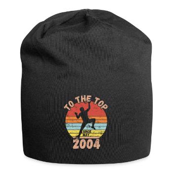 Anniversaire Escalade Bouldering depuis mai 2004 - Bonnet en jersey - noir - Devant
