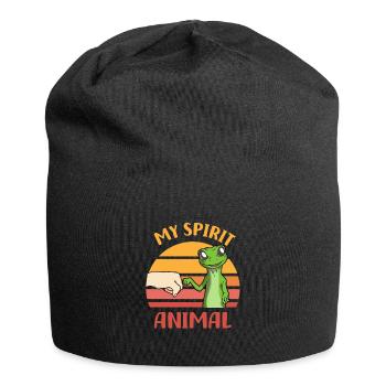 Gecko - Jersey-Beanie - Schwarz - Vorne