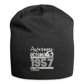 Großartig Oktober 1957 65. Geburtstag Geschenk - Jersey-Beanie - Schwarz - Vorne