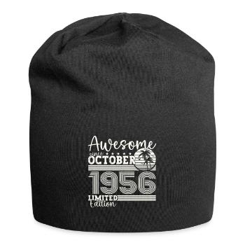 Großartig Oktober 1956 66. Geburtstag Geschenk - Jersey-Beanie - Schwarz - Vorne