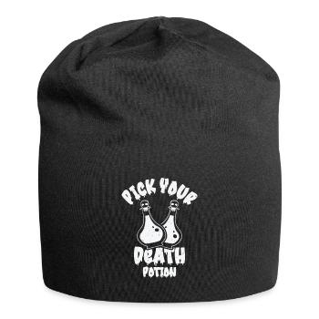 Aqua Tofana Skull Potion Mystery Fan Poison Bottle - Jersey Beanie - black - Front