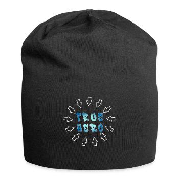 WAHRER HELD - TRUE HERO - Jersey Beanie - black - Front