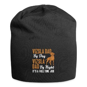 Vizsla Papa Le Jour Vizsla Chien Papa La Nuit - Bonnet en jersey - noir - Devant