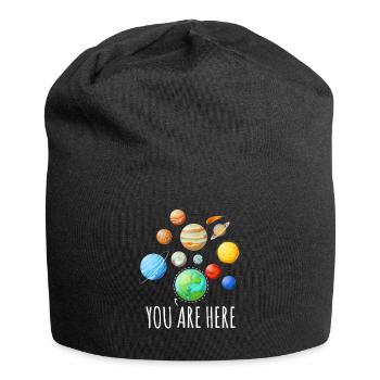 Vous êtes ici Planète Astronaute Espace - Bonnet en jersey - noir - Devant