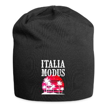 Mode Italie - Bonnet en jersey - noir - Devant