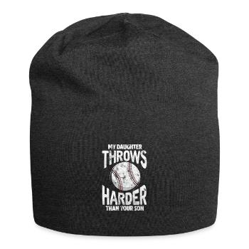 Softball Tochter - Jersey-Beanie - Anthrazit - Vorne