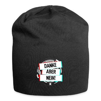 Danke Aber Nein! - Jersey-Beanie - Schwarz - Vorne
