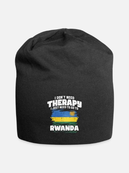 Rwanda - Bonnet en jersey - noir