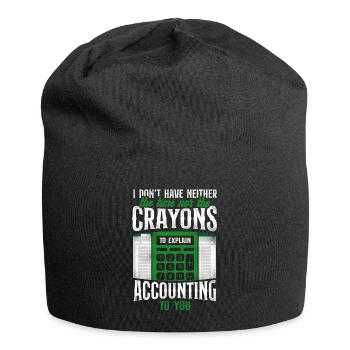 Accountant Bookkeeper Accounting - Jersey Beanie - black - Front