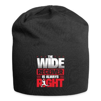 Wide Reeiver Hat Immer Recht - Jersey-Beanie - Schwarz - Vorne