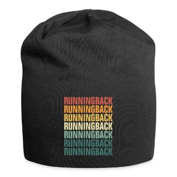 Buntes Retro Running back - Jersey-Beanie - Schwarz - Vorne