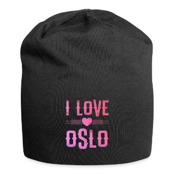 J’aime Oslo - Bonnet en jersey - noir - Devant