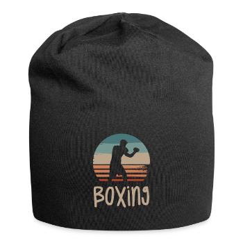 Retro Vintage Classic Boxing Boxer - Jersey-Beanie - Schwarz - Vorne