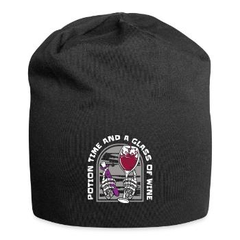 Aqua Tofana Weintrinken Mordgeheimnis - Jersey-Beanie - Schwarz - Vorne