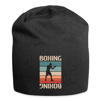 Retro Vintage Classic Boxing Boxer - Jersey-Beanie - Schwarz - Vorne