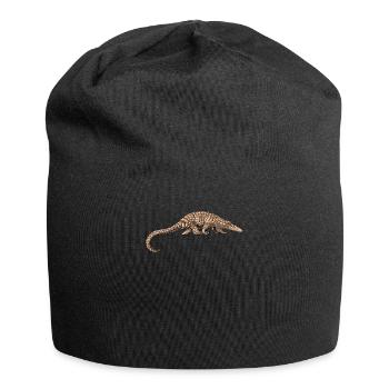 Schuppentier Pangolin Schuppen bedrohtes Tier - Jersey-Beanie - Schwarz - Vorne