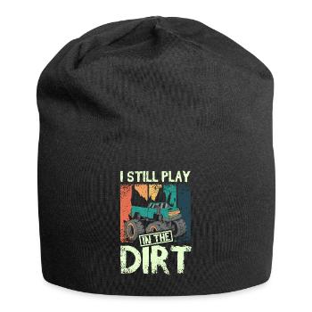 Je joue toujours dans le camion Monster dirt - Bonnet en jersey - noir - Devant