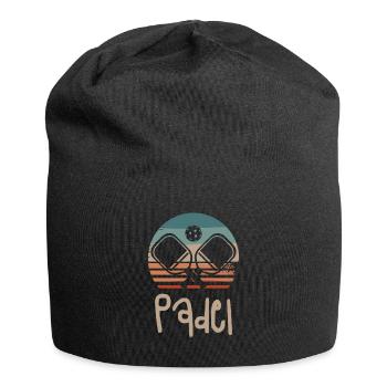 Retro Vintage Classic Padel Player - Jersey Beanie - black - Front