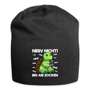 Nerve not to gamble Gaming Turtle - Jersey Beanie - black - Front