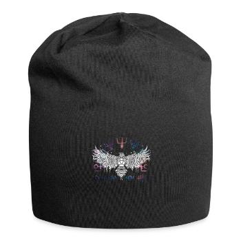 Thor Hammer Raven Mjölnir Rune Viking Galaxy - Jersey Beanie - black - Front