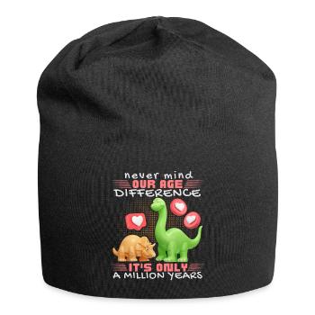 Dinosaure amoureux drôle disant Dinosaure - Bonnet en jersey - noir - Devant