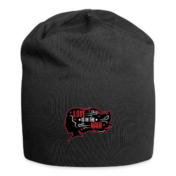 Love Is In The Hair - Jersey-Beanie - Schwarz - Vorne