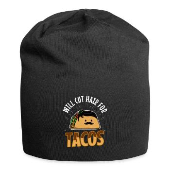 Will Cut Hair For Tacos - Jersey-Beanie - Schwarz - Vorne
