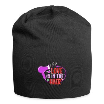 Love Is In The Hair - Jersey-Beanie - Schwarz - Vorne