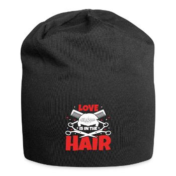 Love Is In The Hair - Jersey-Beanie - Schwarz - Vorne