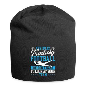 Fantasy Football Player want to look at your Team - Jersey Beanie - black - Front