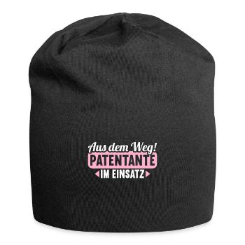 Aus dem Weg Patentante im Einsatz Patenkind - Jersey-Beanie - Schwarz - Vorne
