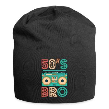 50s Bro Vintage Cassette Shirt 1950s Retro Vintage - Jersey-Beanie - Schwarz - Vorne