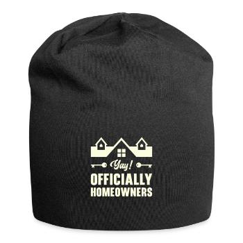 Neue Hauseigentümer Einweihung Offiziell - Jersey-Beanie - Schwarz - Vorne