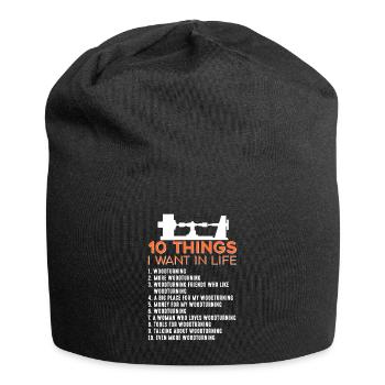 Woodturning Craftsman Woodturner Carpentry - Jersey Beanie - black - Front