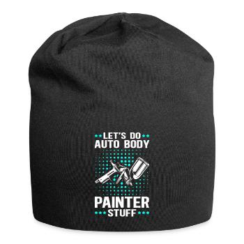 Fahrzeuglackierer Lackierer Airbrush Geschenk - Jersey-Beanie - Schwarz - Vorne