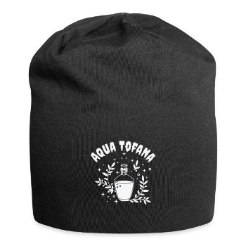 Aqua Tofana Line Art Poison Bottle Crime Fan - Jersey Beanie - black - Front