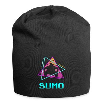 Retro Vintage Classic Sumo Wrestling Wrestler - Jersey Beanie - black - Front