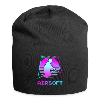 Retro Vintage Classic Airsoft Player - Bonnet en jersey - noir - Devant