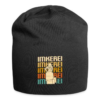 Retro Vintage Classic Beekeeping Beekeeper - Jersey-Beanie - Schwarz - Vorne