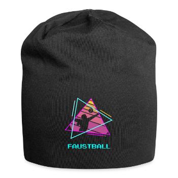 Retro Vintage Classic Fistball Player - Jersey-Beanie - Schwarz - Vorne
