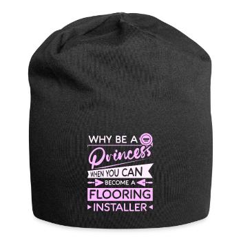 Princess flooring installer - Jersey-Beanie - Schwarz - Vorne