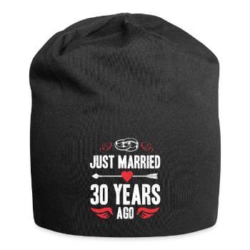 Je viens de me marier il y a 30 ans 30e anniversaire de mariage - Bonnet en jersey - noir - Devant