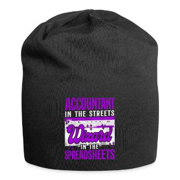 Accountant Bookkeeper Accounting - Jersey Beanie - black - Front