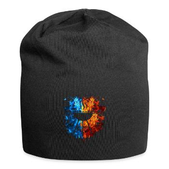 Feuer Griller Flammen Grillmeister Grill Brennt - Jersey-Beanie - Schwarz - Vorne