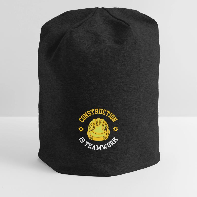 Construction work is teamwork Teamwork Construction Construction site Jersey Beanie
