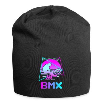 Retro Vintage Classic BMX Bike Cycling Rider - Jersey-Beanie - Schwarz - Vorne