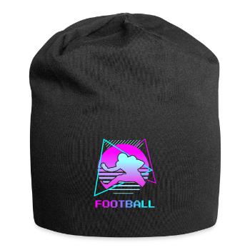 Retro Vintage Classic Football Player - Jersey-Beanie - Schwarz - Vorne