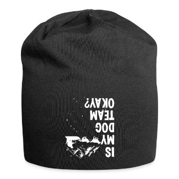 Alaska Mushing my Dog Team okay Husky Sled Racer - Jersey-Beanie - Schwarz - Vorne