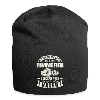 Zimmerer Vater Papa Vatertag Tischler - Jersey-Beanie - Schwarz - Vorne